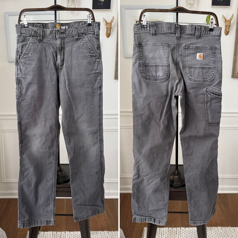 Carhartt 102291 Rugged Flex Rigby Relaxed Fit Pant Washed Black 32 x 30